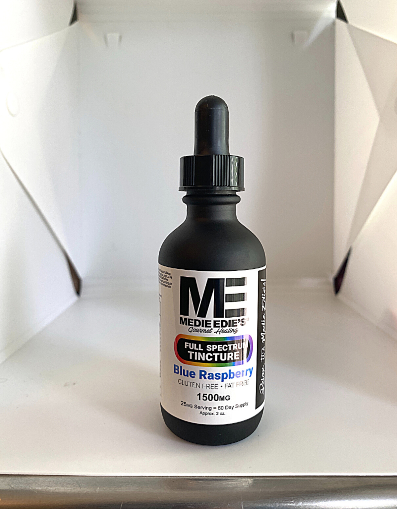 Medie Edie's Medie Edie's 60ml Full Spectrum Tincture  Blue Raspberry - 25mg.1500mg