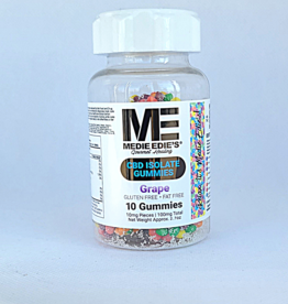 Medie Edie's 10ct 10mg.100mg - CBD Pebbled Grape Gummies