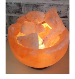 Linnea Linnea 6" Himalayan Crystal Salt Abundance Bowl Lamp