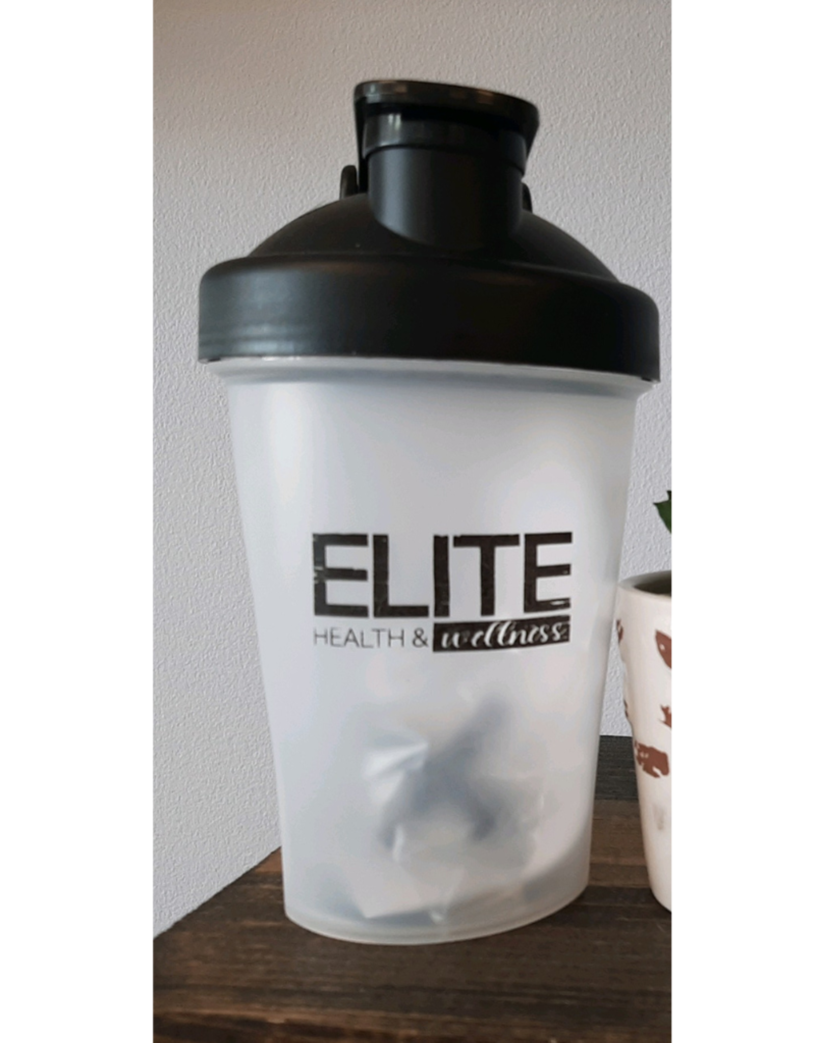 Elite Health and Wellness 12oz Shaker Bottle Black