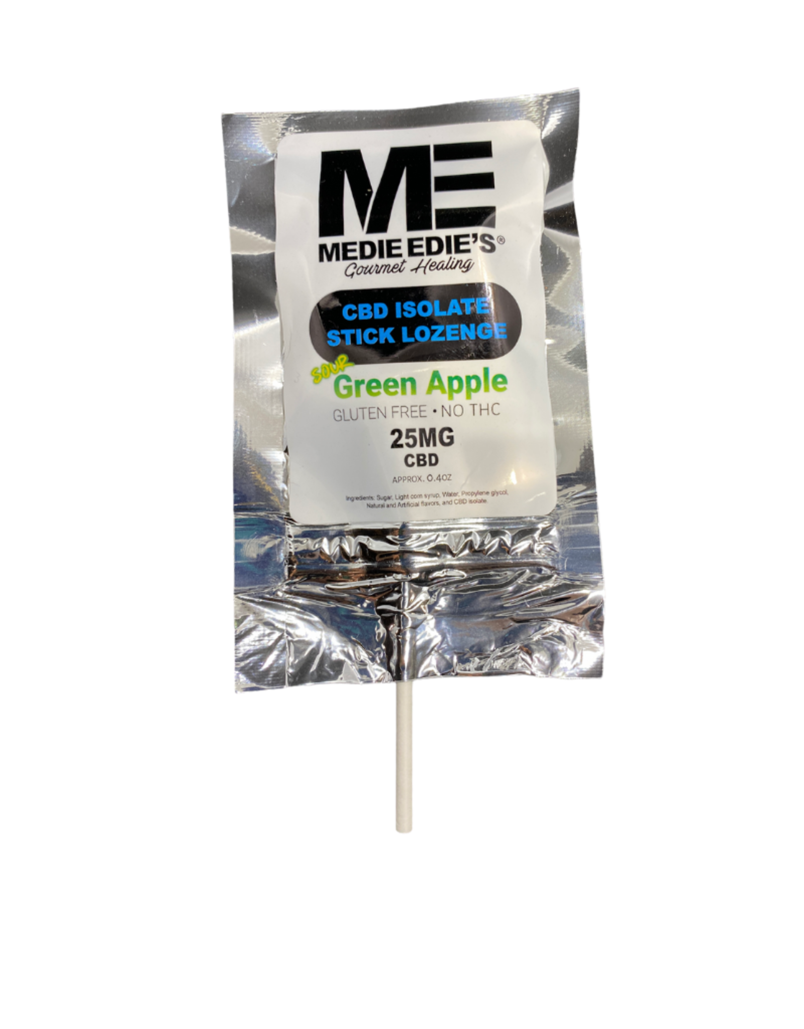 Medie Edie's Medie Edie's 1ct CBD Stick Lozenge Sour Green Apple-25mg