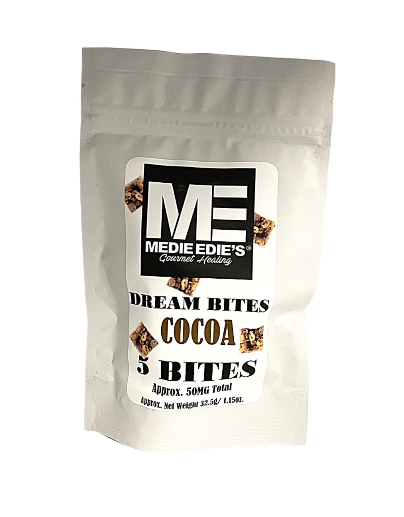 Medie Edie's Cocoa CBD Dream Bites-5pc/10mg/50mg