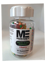 Medie Edies 10ct Delta 8 Gummies Pebbled Cherry-10mg.100mg