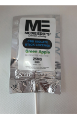 Medie Edie's Medie Edie's 1ct CBD Stick Lozenge Green Apple-25mg