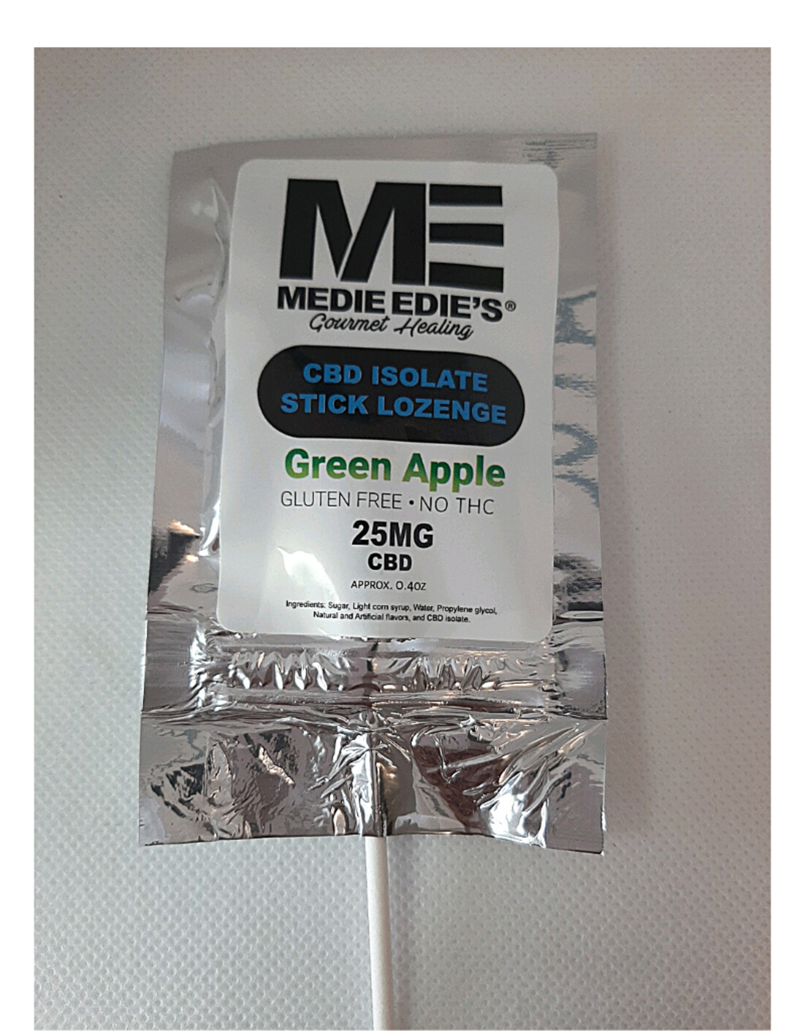 Medie Edie's Medie Edie's 1ct CBD Stick Lozenge Green Apple-25mg