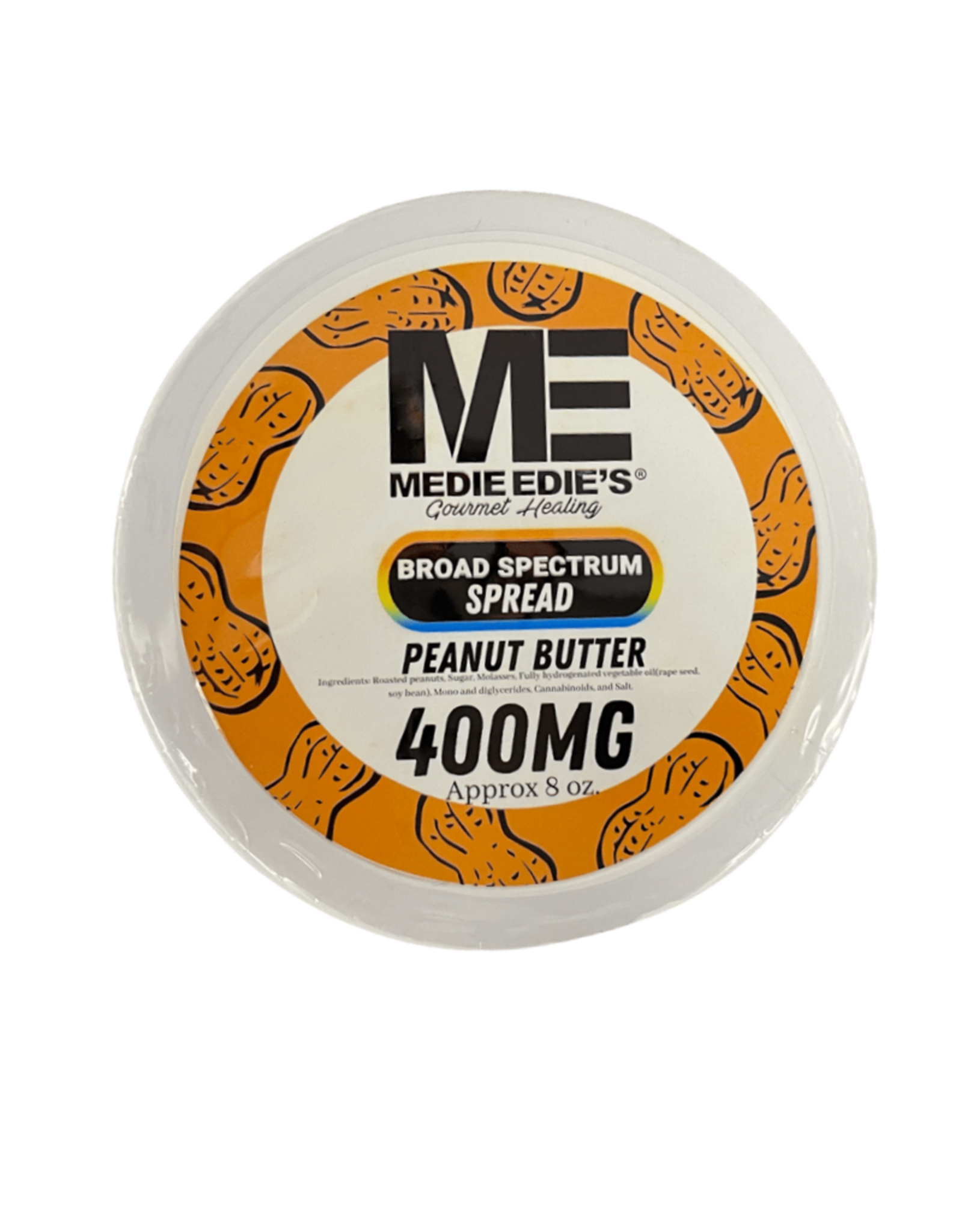 Medie Edie's Medie Edie's 8oz Broad Spectrum Spread Peanut butter-400mg