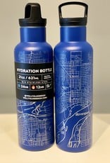 Well Told Topography Map 21 OZ Insulated Bottle