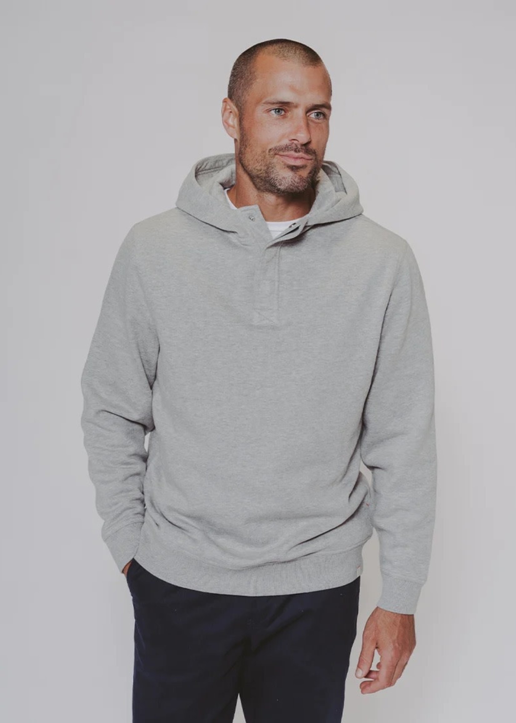 The Normal Brand Fairweather Hooded Snap Henley