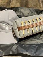 Rustico Golf Tee Bag and QC Logo Hat
