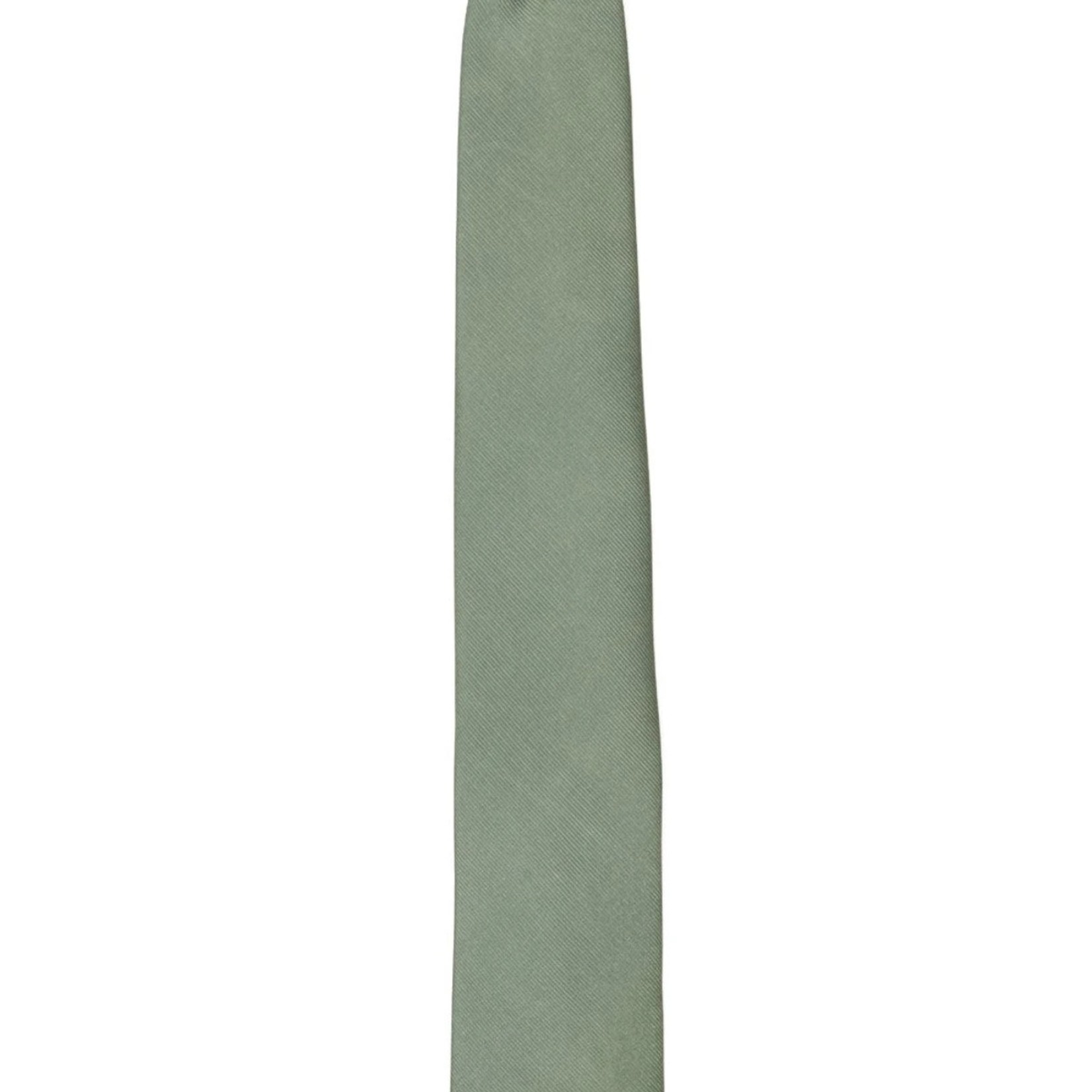 Tie Bar Grosgrain Solid Sage Green Tie