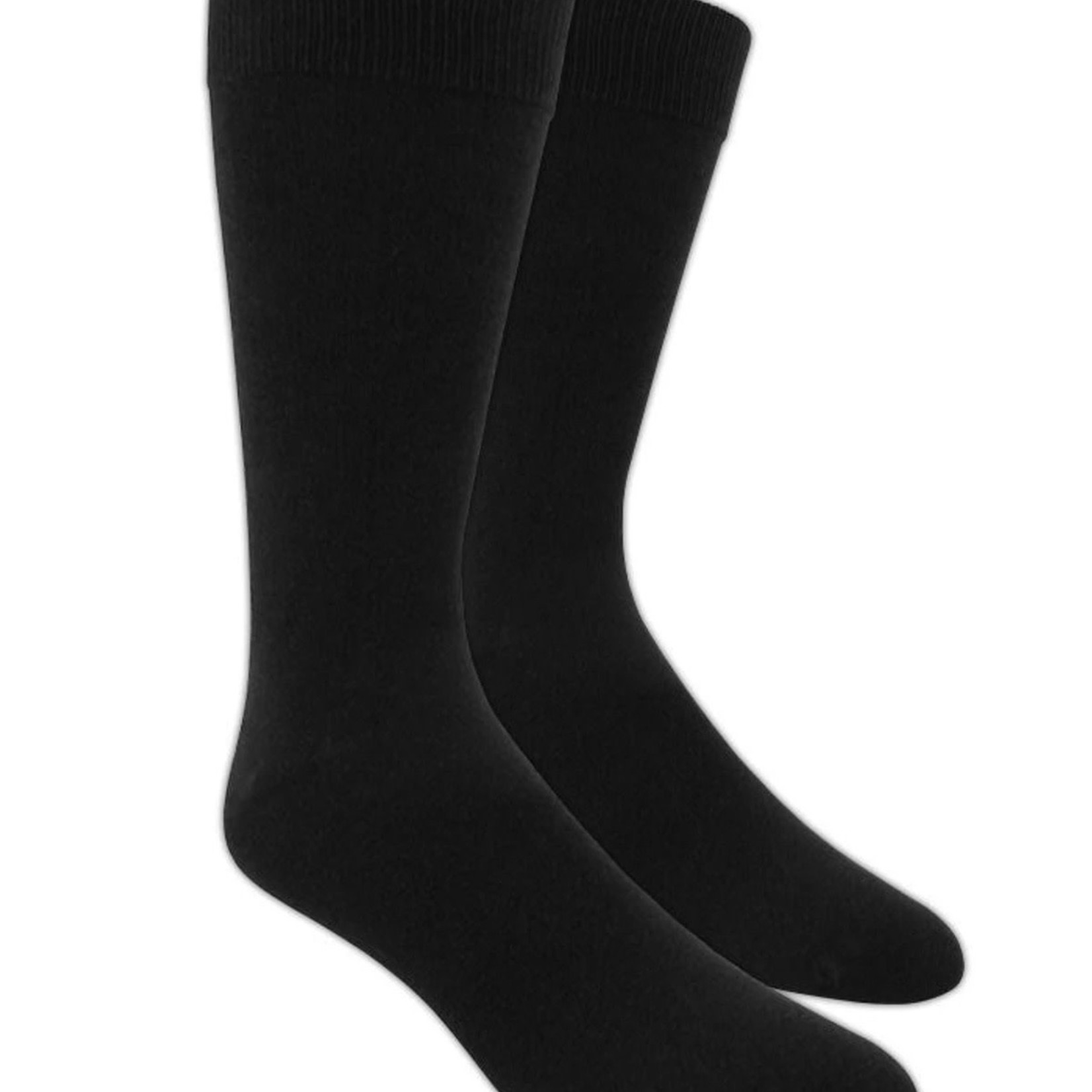 Solid Black Dress Socks