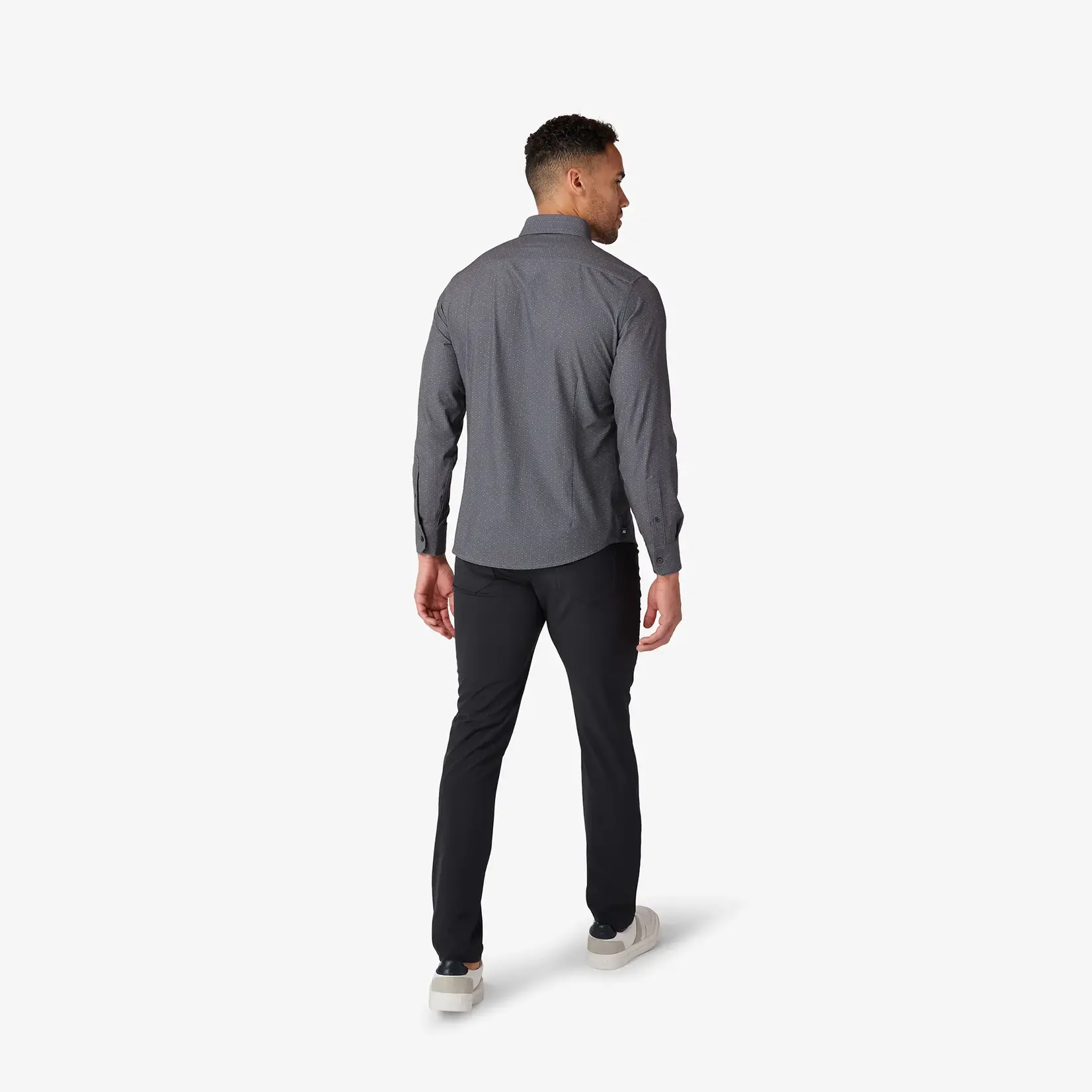 Mizzen & Main Leeward LS Classic No Tuck Dark Grey