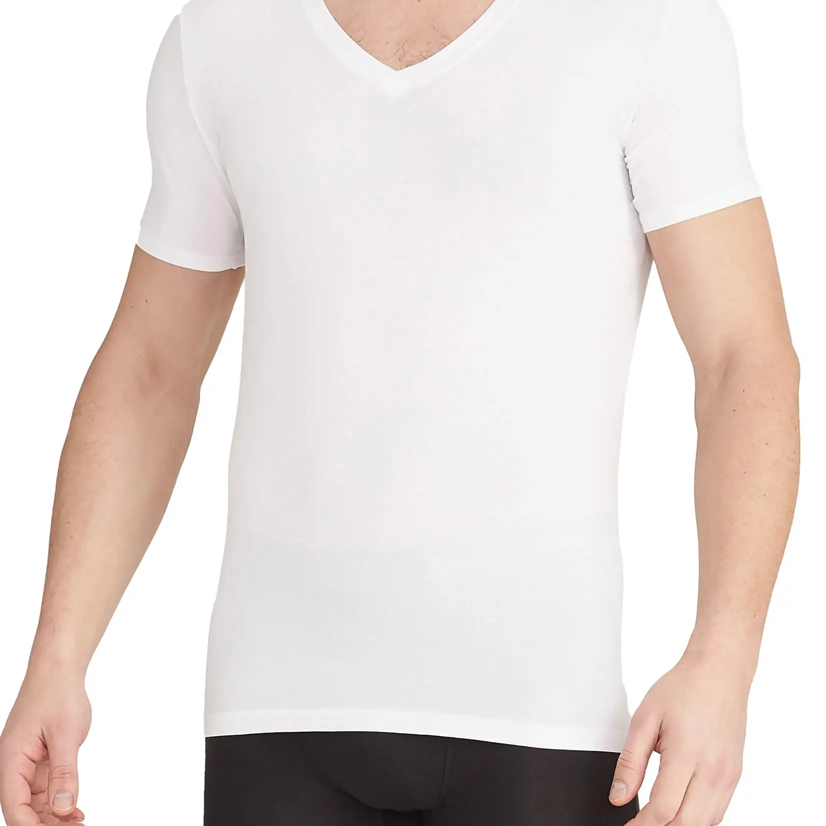 Tommy John Second Skin Deep V-Neck Stay-Tucked Undershirt