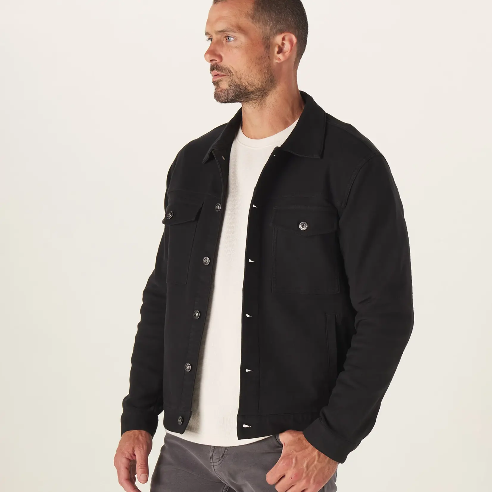 The Normal Brand Tailored Terry Trucker Jacket