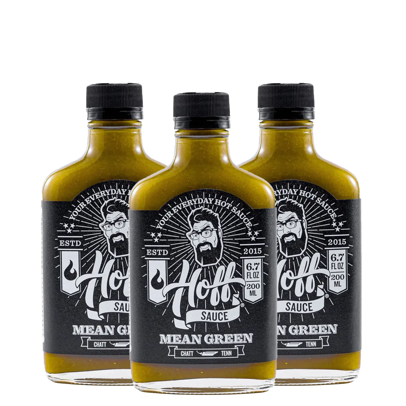Hoff's Sauce Mean Green Hot Sauce