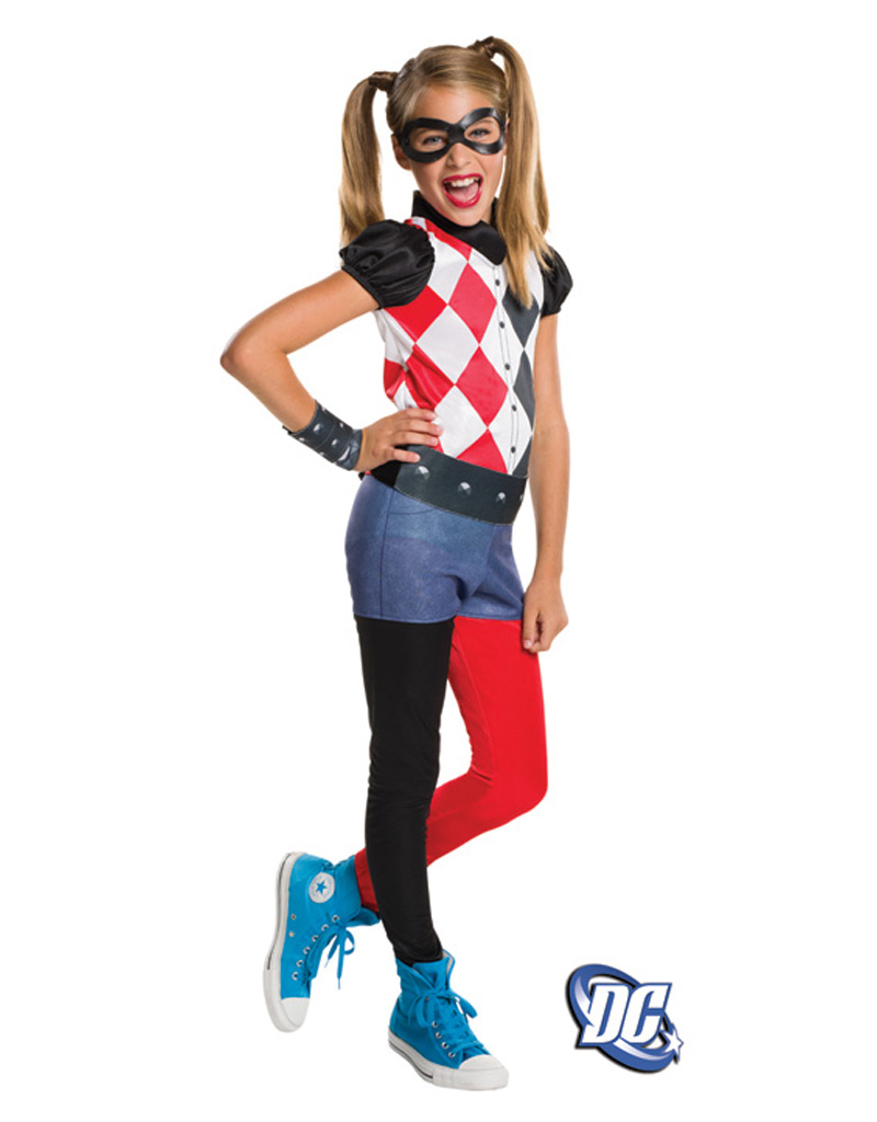 BARVERE Harley Quinn Costume Bambina Costume, Costume, Harley