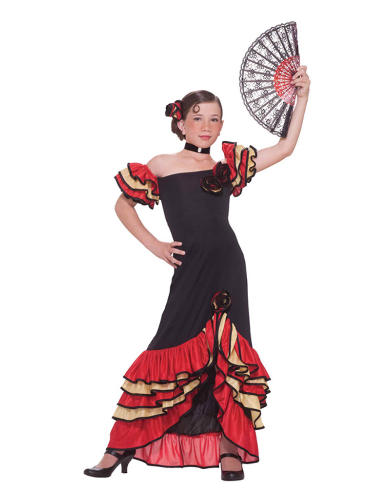 Flamenco Dancer Costume - Girls - Party On!