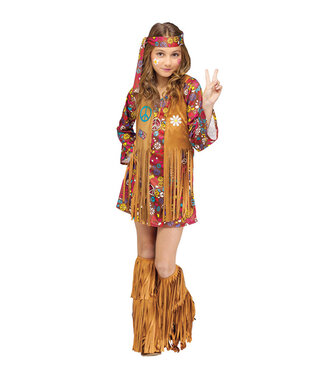 Peace & Love Hippie Costume - Girls