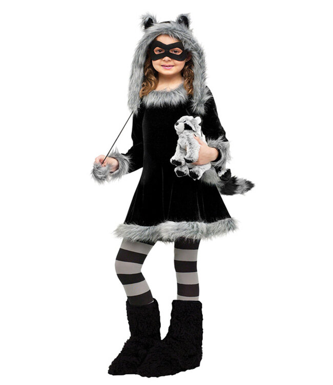 Sweet Raccoon Costume - Girls