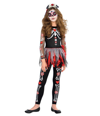Amscan Scared to the Bone Costume - Girls