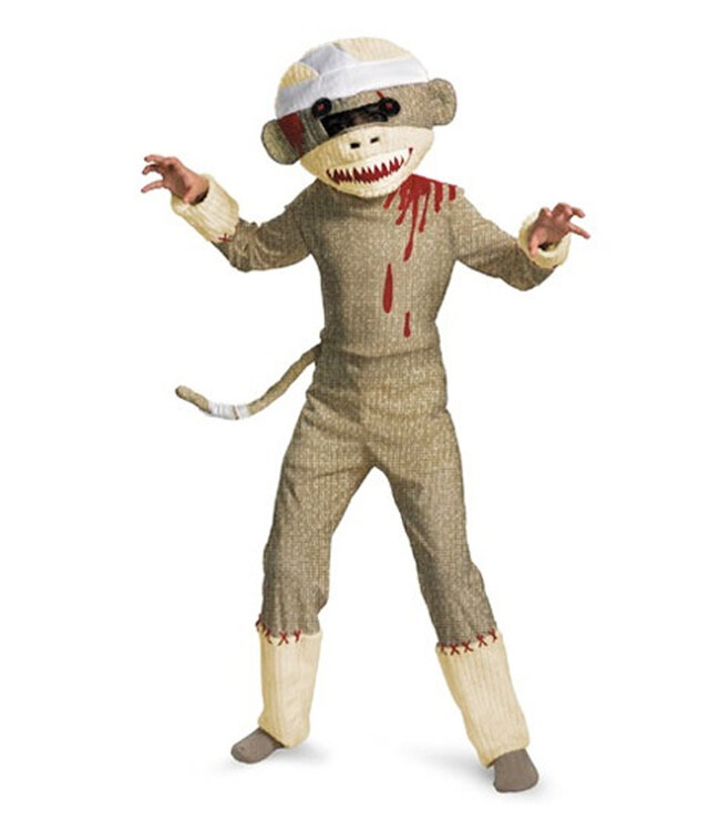 Zombie Sock Monkey Costume - Boys
