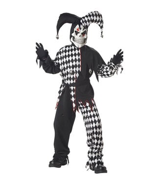 CALIFORNIA COSTUMES Evil Jester - Black/White Costume - Boys