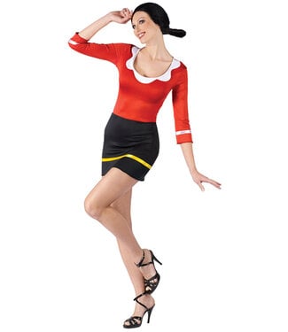 Fun World Sexy Olive Oyl Costume - Women's Medium/Large 10-14