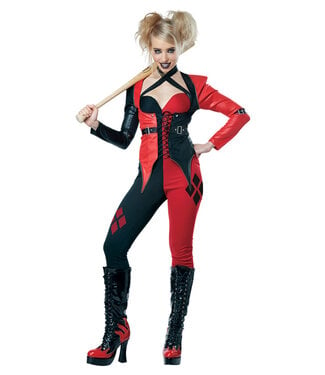 Psycho Jester Chick Costume - Women's