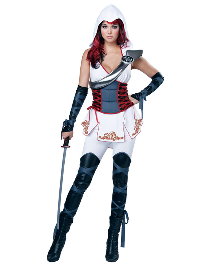 Sexy White Ninja Costume - Women's - Party On!