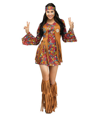 FUN WORLD Peace & Love Hippie Costume - Women's