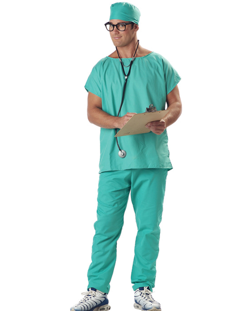 Doctor Scrubs Costume - Men's - Party On!