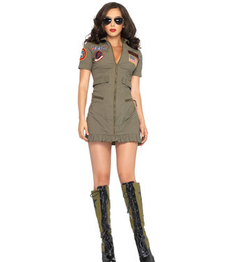 LEG AVENUE Top Gun Woman Costume - Women's