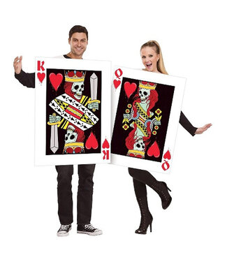 King & Queen of Hearts Costume - Couples
