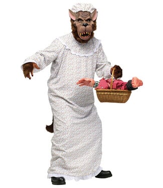 Fun World Big Bad Granny Wolf Costume - Humor