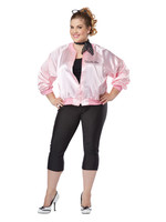 The Pink Satin  Ladies Jacket Costume - Women Plus