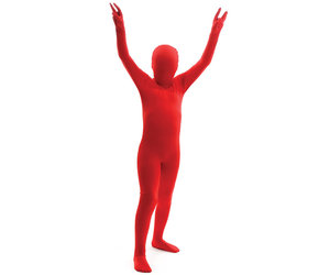 Men's Red Orc Morphsuit Costume