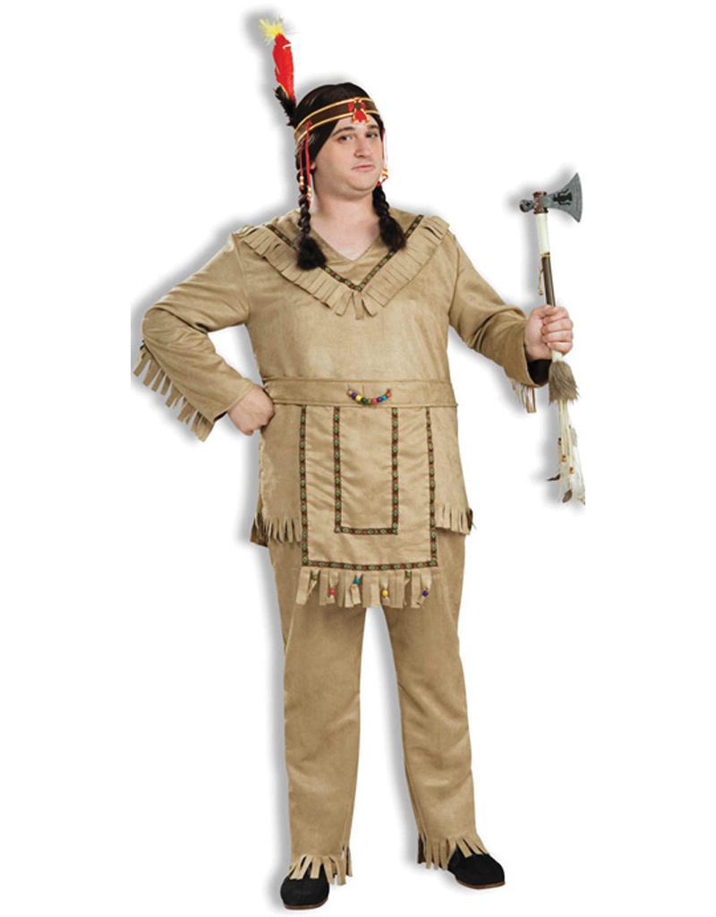 Native American Brave Costume - Men's Plus - Party On!