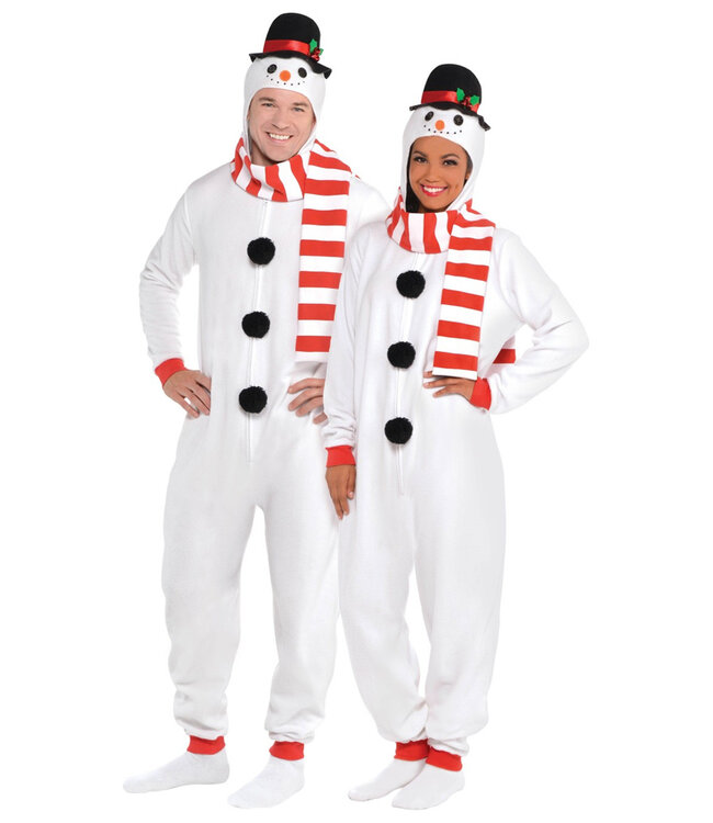 Snowman Zipster Costume - Adult