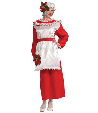 RUBIES Mrs. Poinsettia Claus Costume - Women's