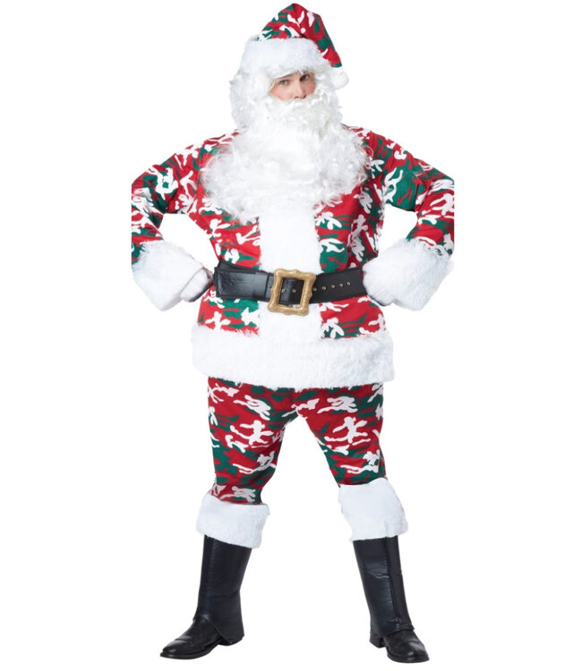 CALIFORNIA COSTUMES Camouflage Santa Suit Costume - Men's