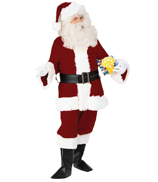 FORUM NOVELTIES Velvet Santa Suit Deluxe Costume - Men's