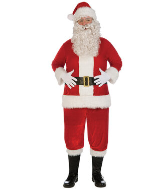 FORUM NOVELTIES Plush Santa Suit Costume - Men's