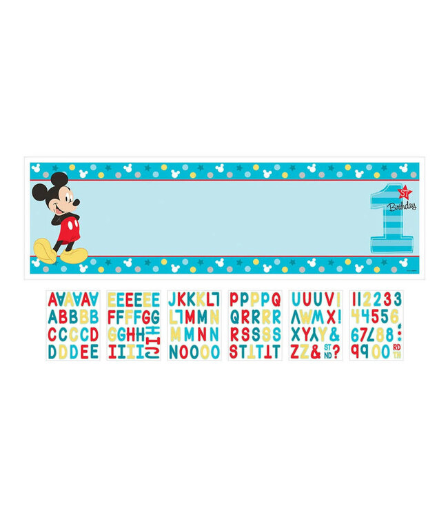 Mickey Fun To Be One Personalized Giant Banner