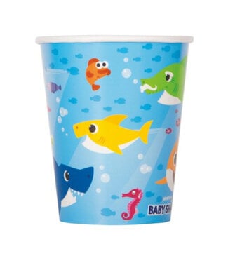 UNIQUE INDUSTRIES INC Baby Shark Paper 9oz Cups - 8ct