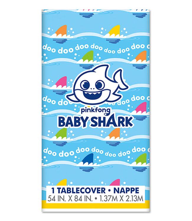 UNIQUE INDUSTRIES INC Baby Shark Plastic Table Cover