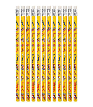 Dr. Seuss Yellow Cat in the Hat Pencils - 12ct