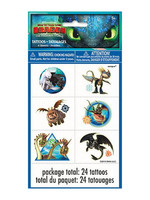 UNIQUE INDUSTRIES INC How to Train Your Dragon Temp Tattoos - 24ct