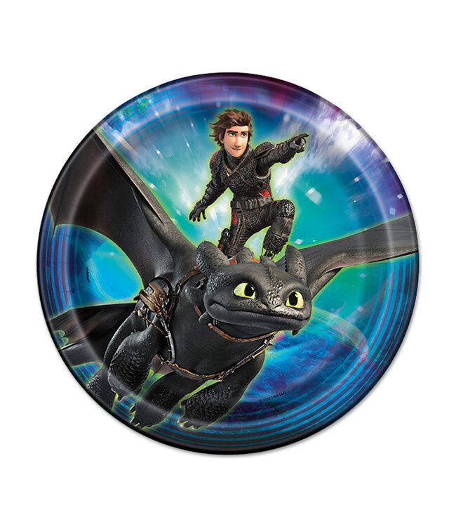 UNIQUE INDUSTRIES INC How to Train Your Dragon Luncheon Plates - 8ct