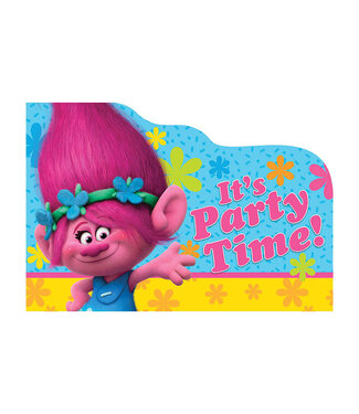 Trolls Postcard Invitations - 8ct