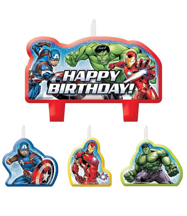 Marvel Epic Avengers Birthday Candles - 4ct